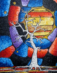 mixed media painting - WaWa Tree